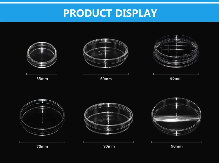 Laboratory 90mm Plastic Petri Dishes With 2 Section Plates Buy