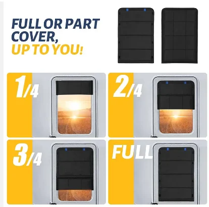 HRYOML RV Door Window Shade For Lippert Campers Entry Doors - View #11