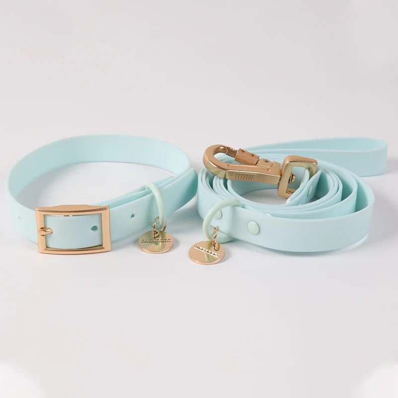 Wholesale Soft Pvc Waterproof Dog Buckle Collar Leash With Name Tag