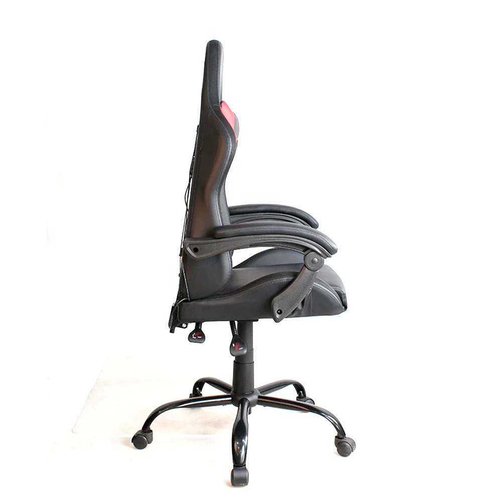 2024 LED Gamer Chair Computer Metal Base Leather Gaming Chair RGB With LED Lights