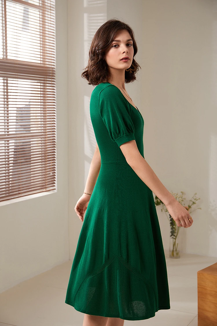knee length dresses for ladies Women's Casual Sweater Midi Dress Long Sleeve Backless Loose Ribbed Kn   Divahotcouture