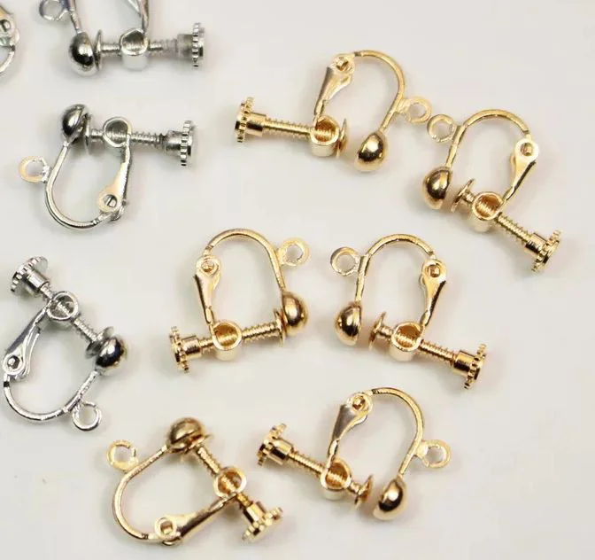 Cheap Plastic Clear Kids Cute Ear Clips Earrings Girls Children Jewelry Making Accessories Fashion for Decoration