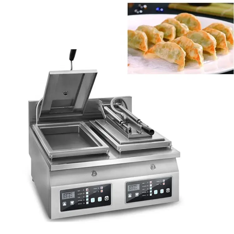 Automatic Stainless Steel Gyoza Dumpling Cooker - High