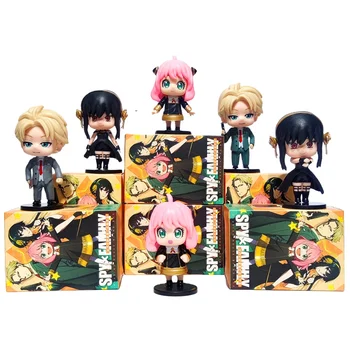 Spy Family Blind Box Action Figure,Pvc Demon Slayer Blind Box Figure