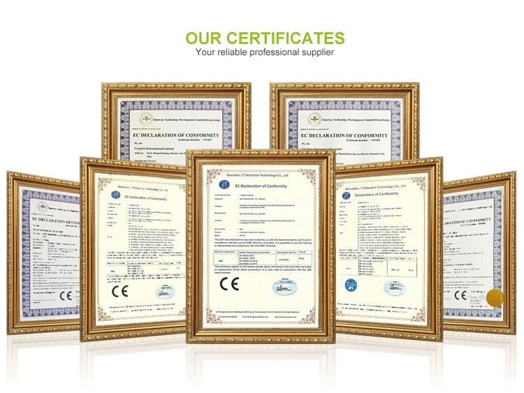 OUR CERTIFICATES