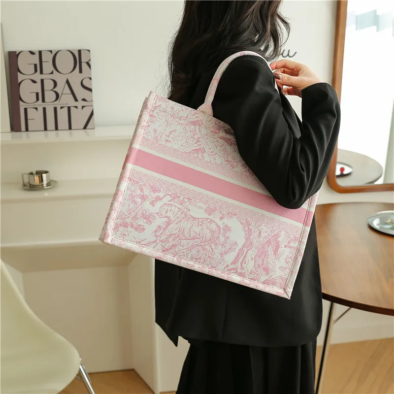 customize large capacity canvas tote bag luxury handbags for women