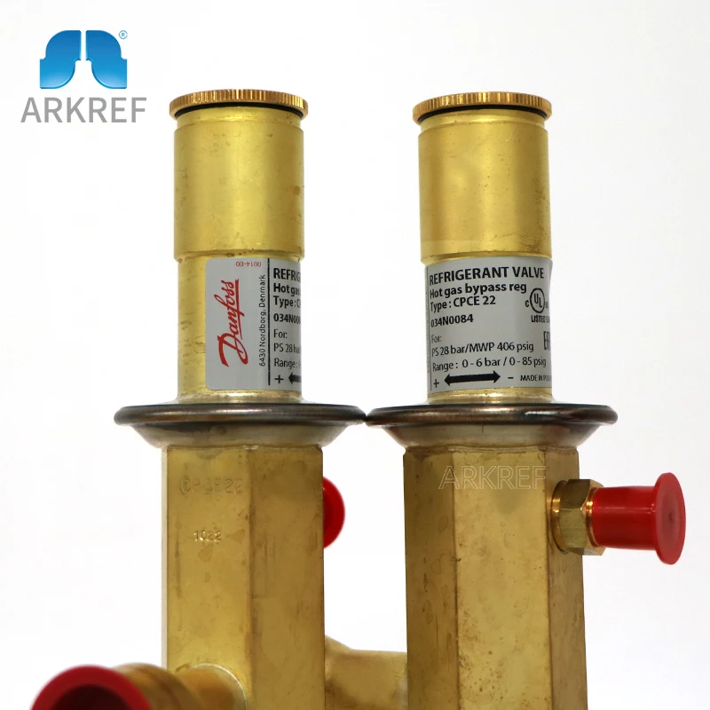 Danfoss Hot Gas Bypass Regulator and Liquid Gas Mixer Refrigerant Valve Hot Gas Bypass Reg CPCE 22  034N0084