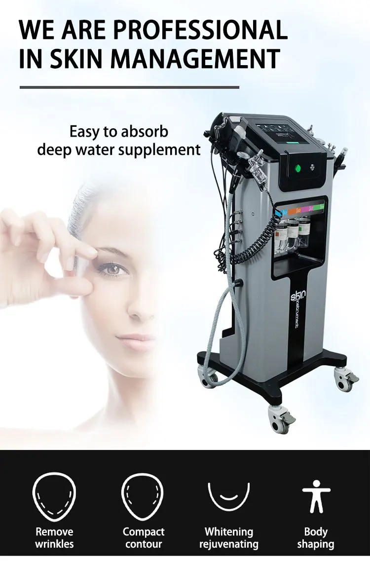 Body Cleaning Instrument Hydrogen Ultrasonic Cleaning Body Facial Scrubber Deep Cleansing ...