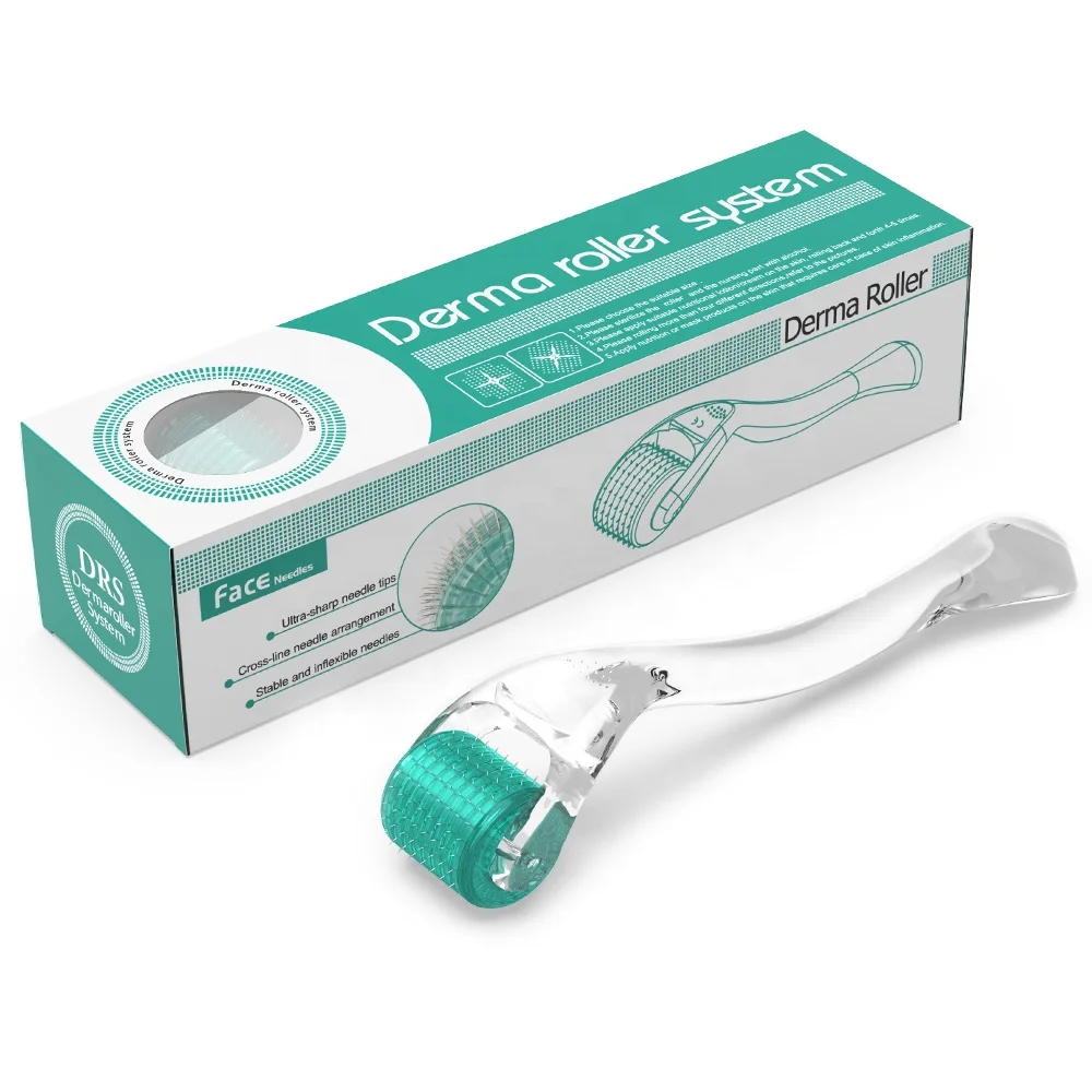 Private Label Derma Roller 540 Microneedling Darma Roller Beard Growth Hair Roller Micro Needle Face Dermarol 0.75mm Dermaroller