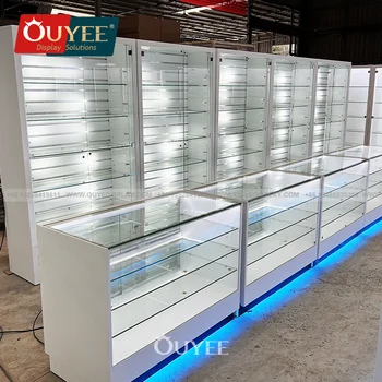 Best Supplier Smoke Shop Dispensary Supplies Display Cabinet With Drawers Dispensary tobacco Display