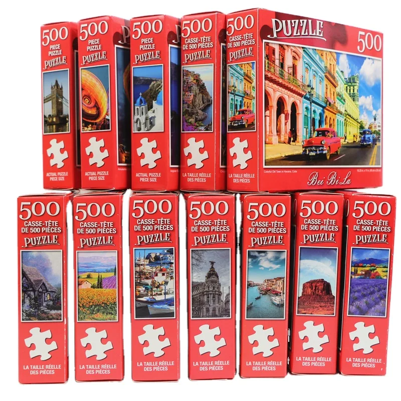 codicioso roble Autenticación Source high quality Oil painting custom puzzle factory price 500 piece  cardboard large jigsaw puzzles on m.alibaba.com