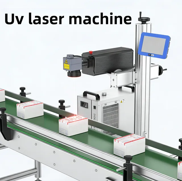 Laser Coding Machine Flying Conveyor-Line Fully Automatic Production-Date CO2 Fiber UV Marking Inkjet Printer China No Warranty 6