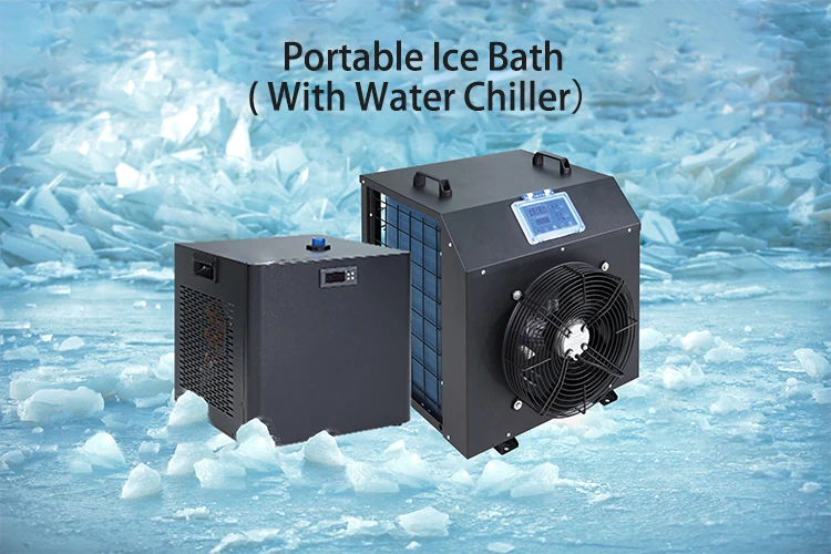 0.5hp 1hp 2hp Ice Bath Cooler Water Chiller Machine Ice Bath Cooling System For Sport Recovery