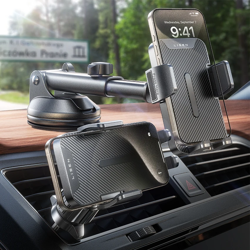 Supporto Magnetico Per Telefono Auto – Ventosa Potente, Rotazione 360°, Pieghevole, Compatibile Con IPhone 17/16 E Tutti Gli Smartphone