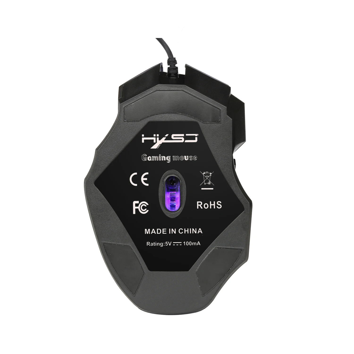 HXSJ A868 Wired Gaming Mouse with 7 Color LED, 5500 DPI, Ergonomic