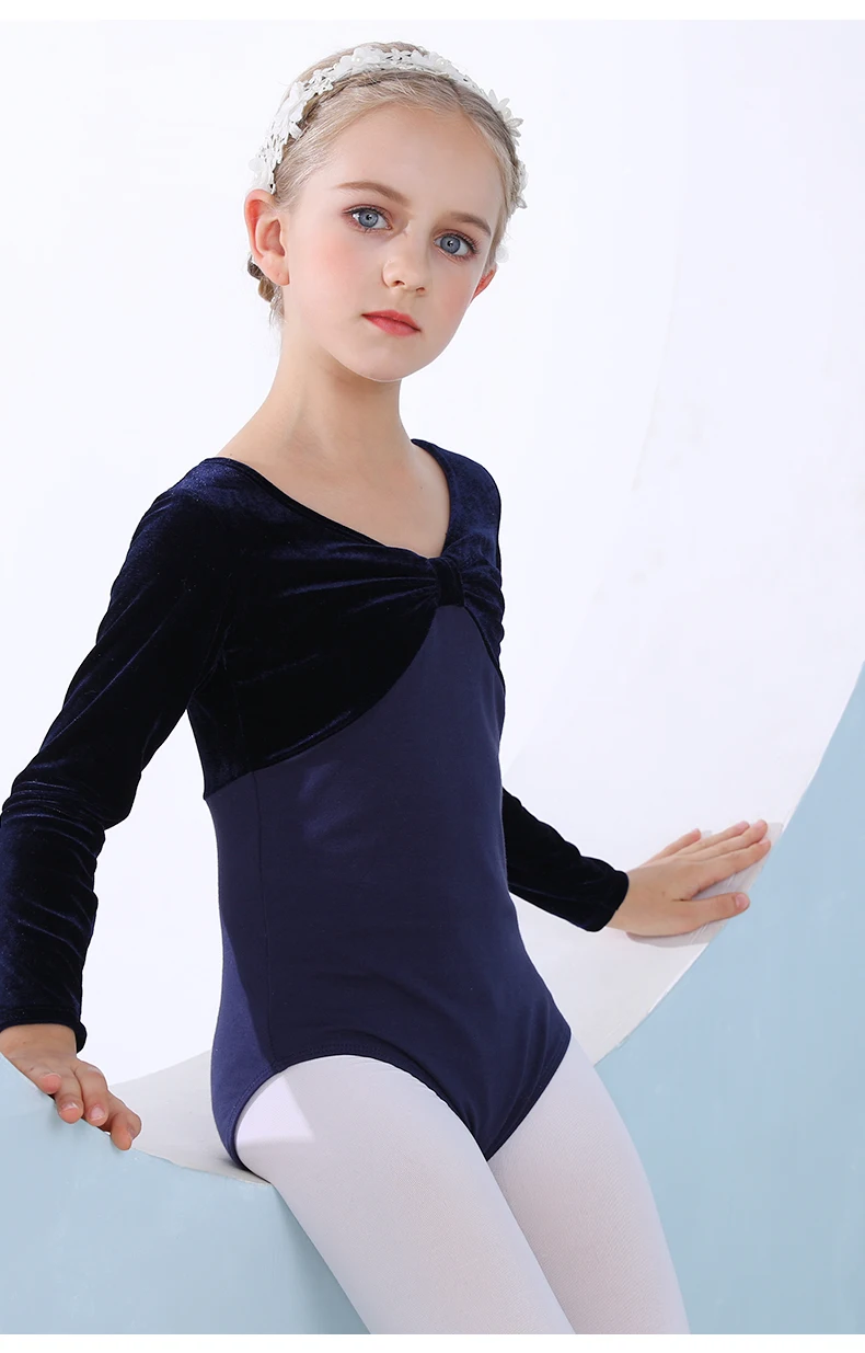 定制新设计舞蹈服装女孩吊带背心纯棉练习紧身服装一体式套装优雅芭蕾