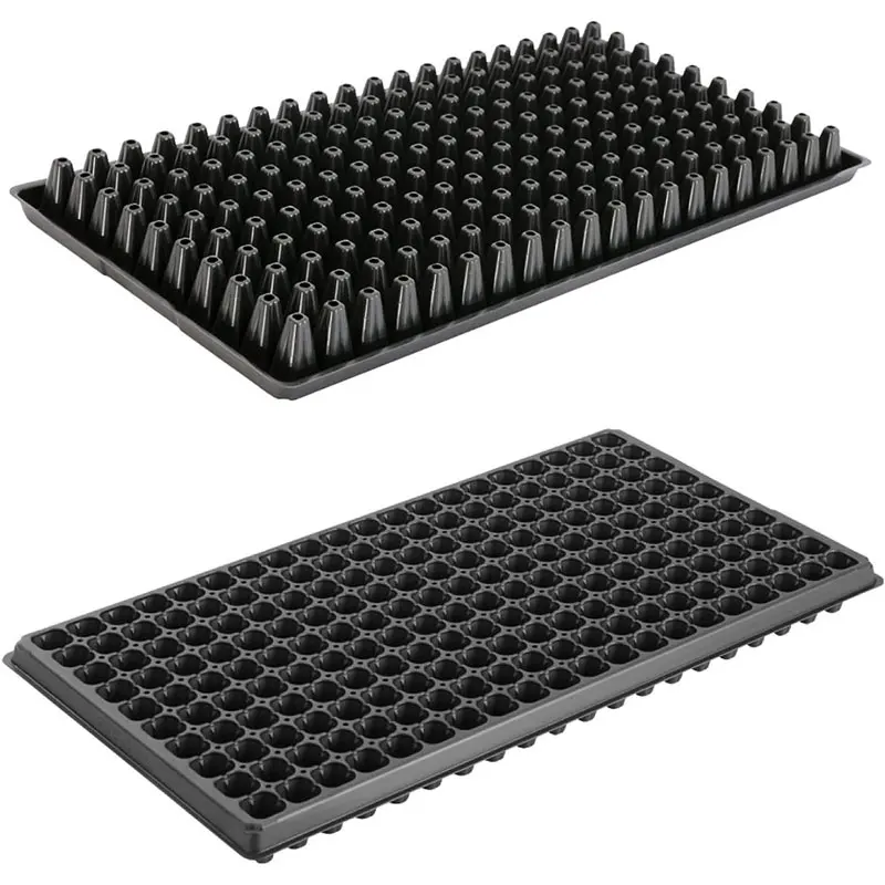 96 105 200 Deep Cell square Plug Greenhouse Seeding Tray 72 108 128 288 Holes Plastic Agriculture Nursery Seed Tray