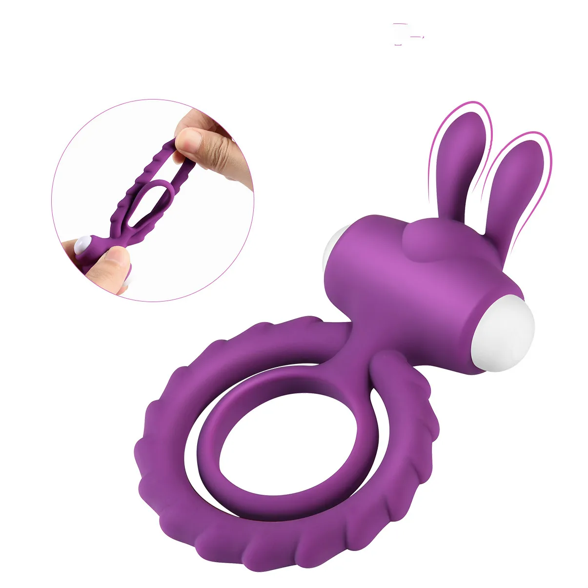 dual ring vibrator Skore Thrills Dual Strap Vibrating Ring for Him & Her main image 0