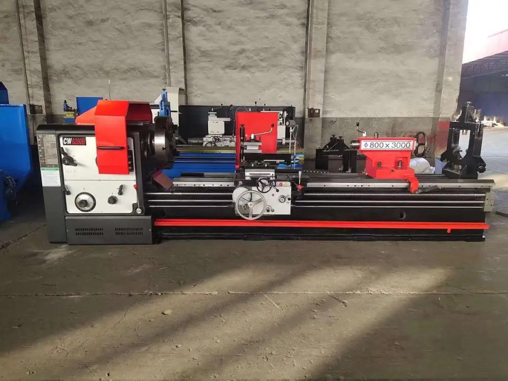 High Precision Manual Metal Lathe CW 6180/6280, CE Certified, 0.01