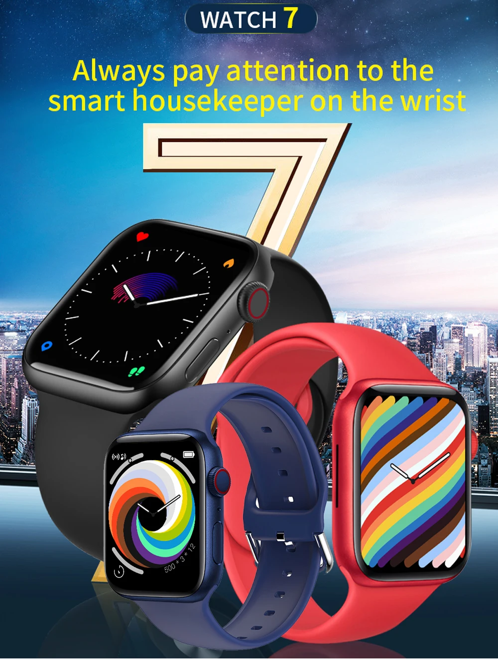 2022 Smartwatch T200Plus Life Waterproof Men Women Reloj Inteligente Iwo Series 7 Smart Watch T200 Plus
