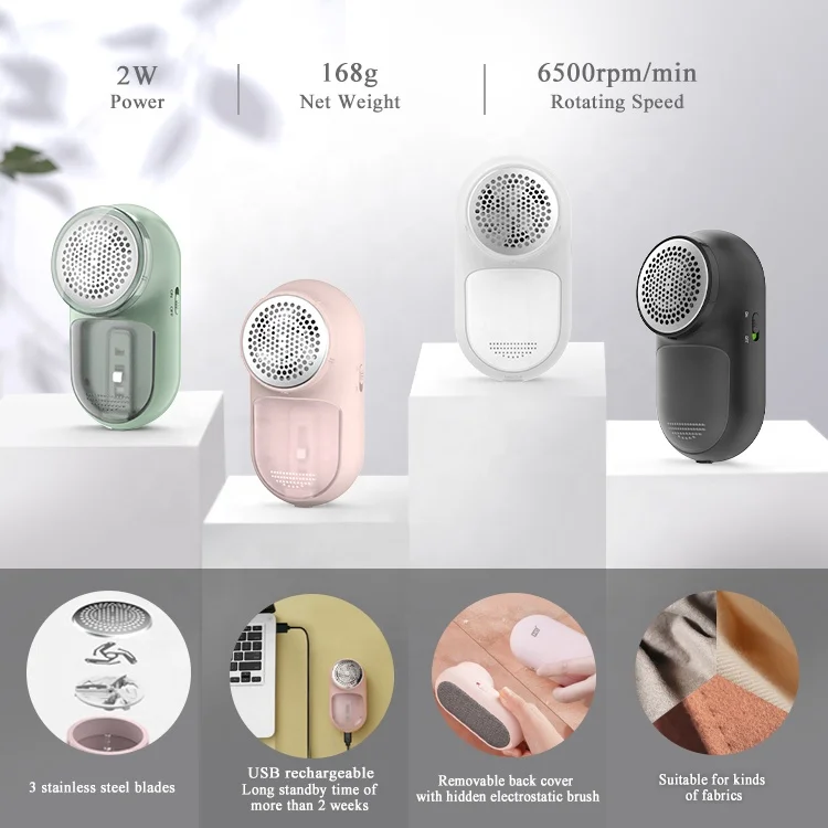 HG Portable Electric Lint Remover USB Rechargeable Cloth and Wool Peeling Shaver for Sweater Fuzz Removal