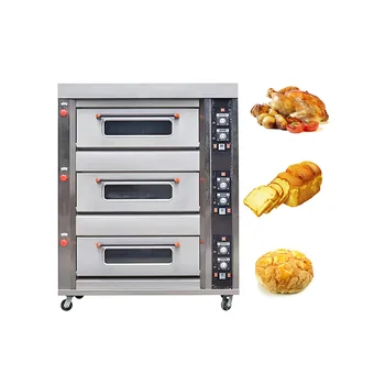 Good Quality Industry Electric and Gas Bakery One Layer 4 Deck 16 Tray Arabic Bread Double Layer Oven