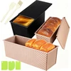 250g de pain de mie ondulé doré en acier au carbone