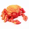14cm red gold mechanical crab