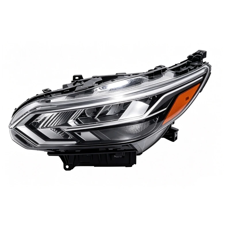 Headlight Assembly LED High Level USA Version for Nissan Sentra 2019 Direct Fit Replacement Headlamp Sedan OEM Standard