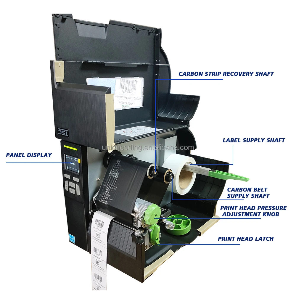 TSC MF3410 Industrial Barcode Label Printer - Automatic Cut, Matte