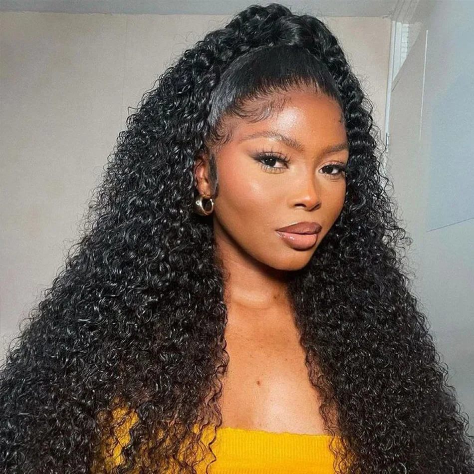 Peruaanse Kinky Curly Human Hair Bundels Extensions 100g Natuurlijke Kleur 1/3/4Pcs 8-32 Inch_voghion.com