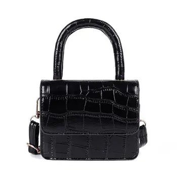 2021 Unique Lady Hand Bag Mini Crocodile Handbag Shoulder Sling Bags Women Small Handbag PU Leather Casual Tote Crocodile Skin