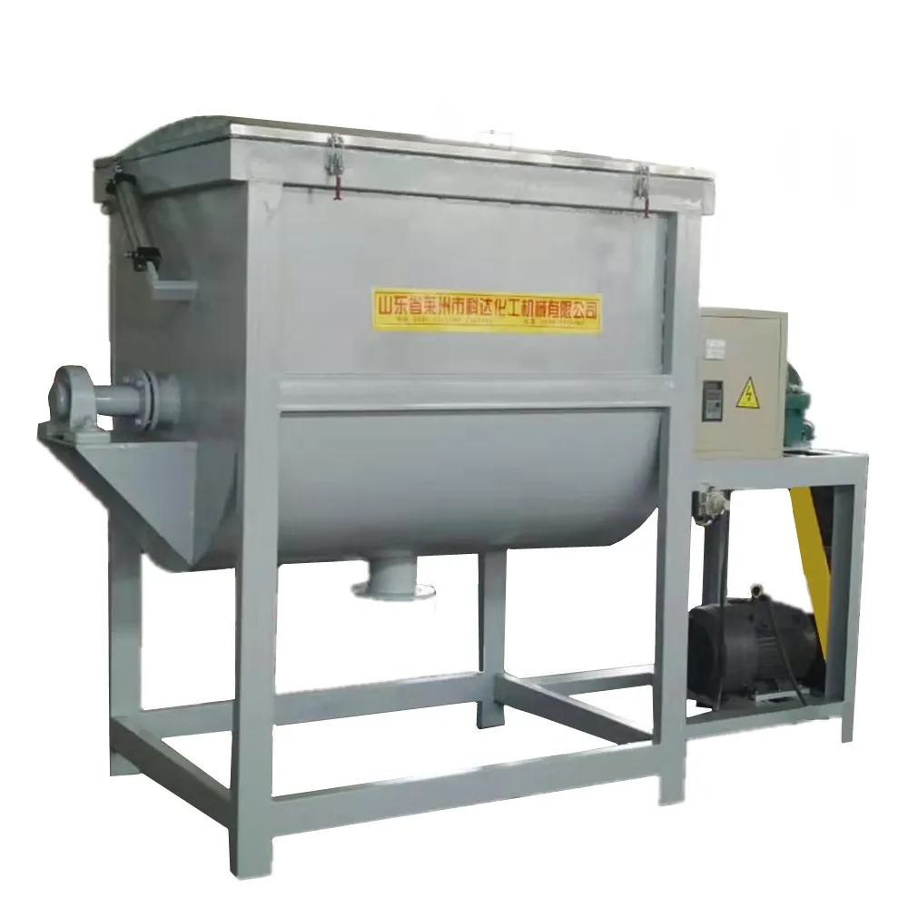 Small Manual Washing Powder Mixer Detergent Powder Making Machine Price Horizontal Ribbon Blender Equipment Electric Heating