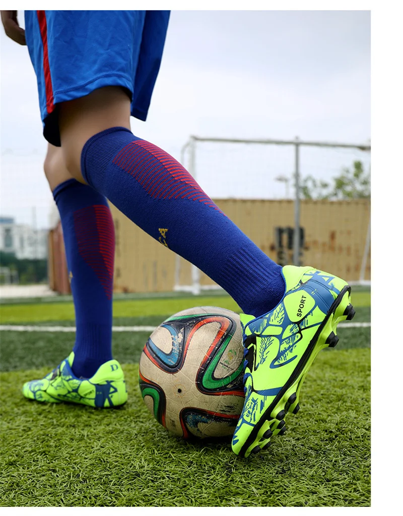 Children Football Shoes for Boy Turf Training Outdoor Sports Fast Soccer Tennis Pro  Boot for Kids