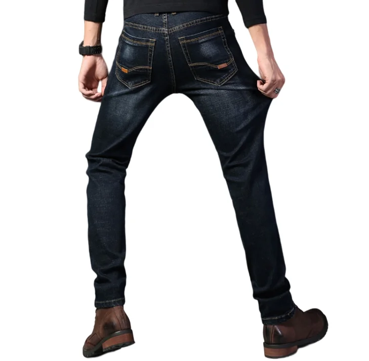 Fashion Jeans for Men Wholesale Jean Pants Slim Fit Men Designer Stretch Denim Blue and Black Jeans Men