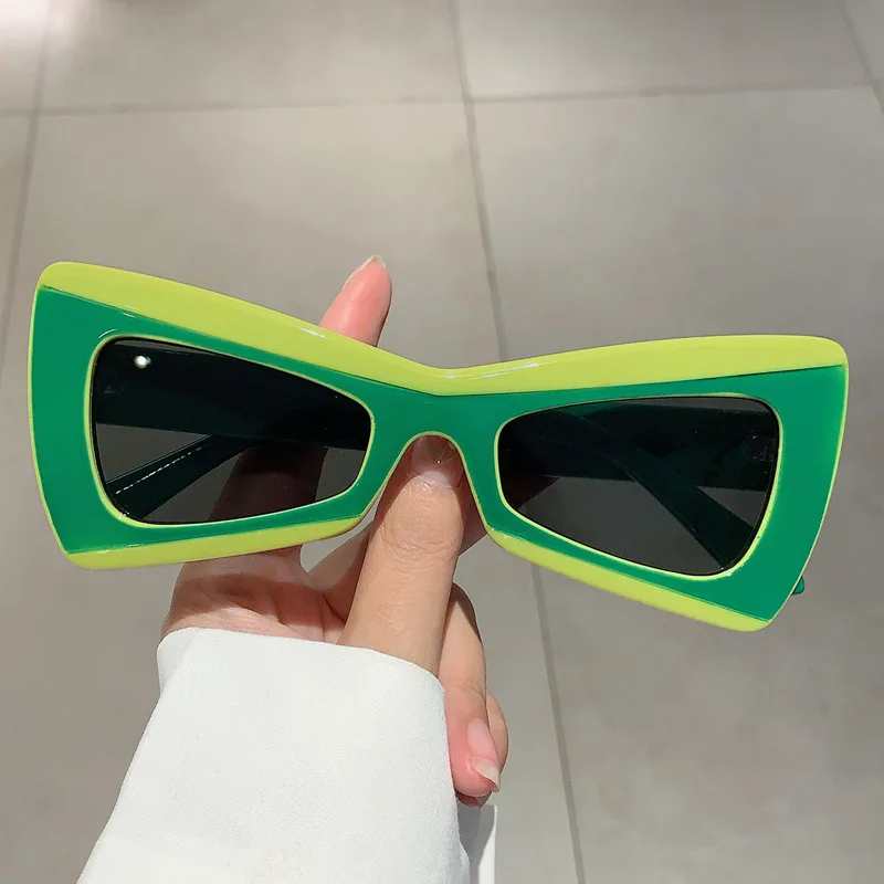 Fashion Bat Hip-Hop Funny Sunglasses Female Trend Butterfly Bow Sunglass  Shades Concave Design Party Sun Glasses Women