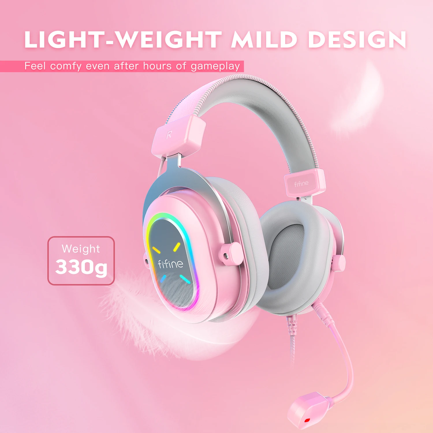 Fifine H6xp Ampligame Over-ear Headphone Noise Cancelation Headset ...