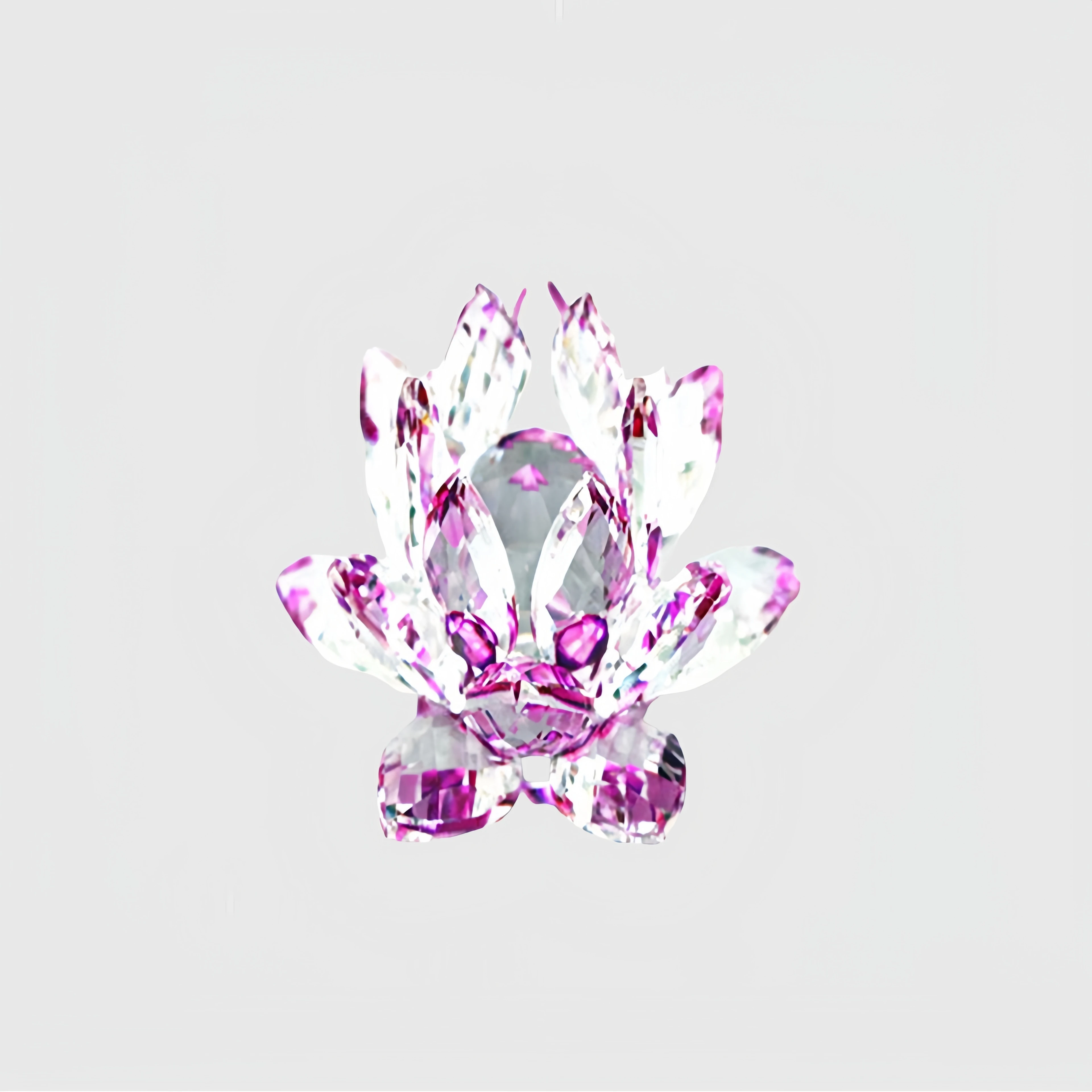 Handmade Glass Lotus Crystal Lotus Flower Made in China Crystal Decoration Lotus Flower Decoration Wedding Souvenirs