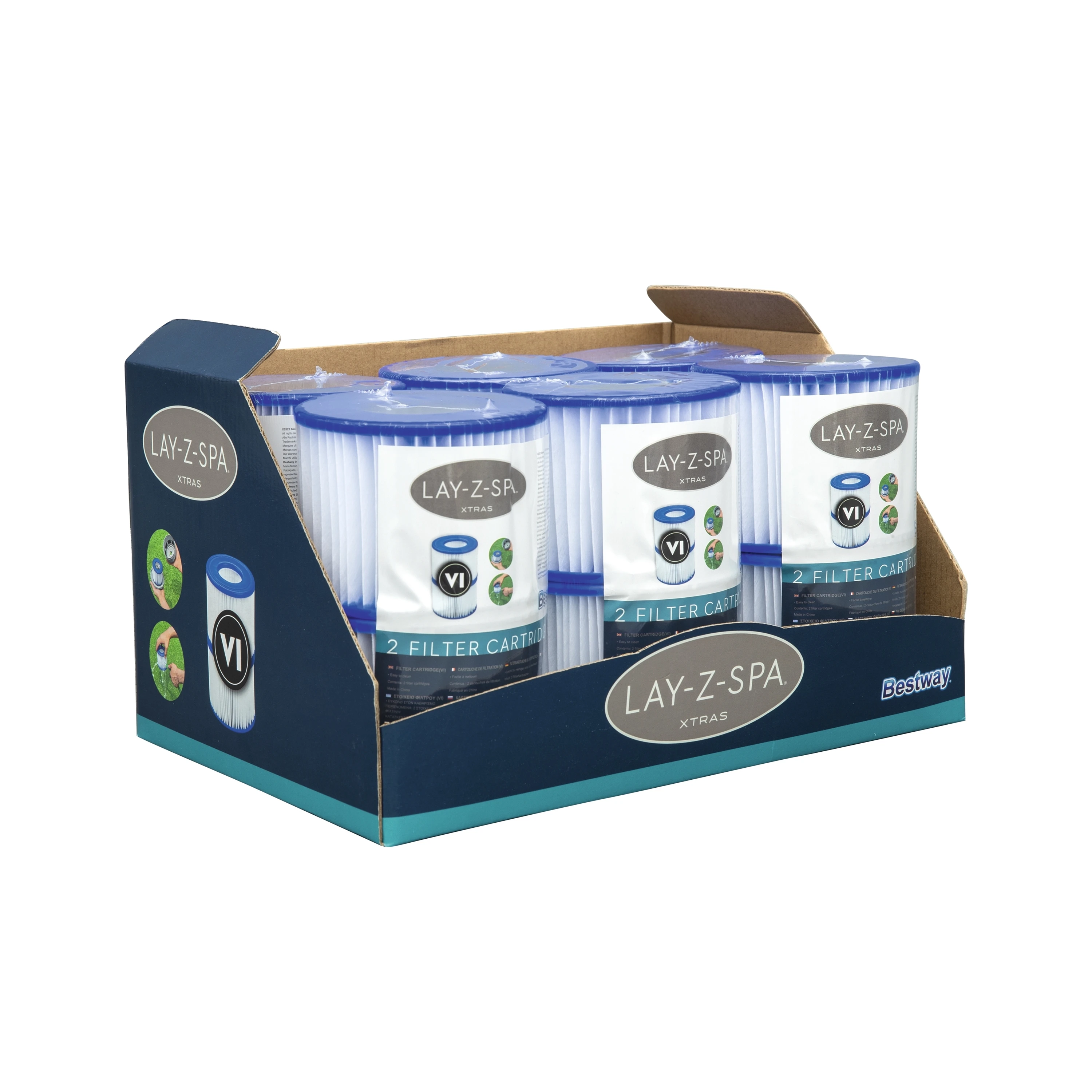Bestway 4 Filtro Cartucce VI 58323 Lay-z-spa Miami Monaco Vegas Palm Springs | Acquisti Online Su - Foto 7