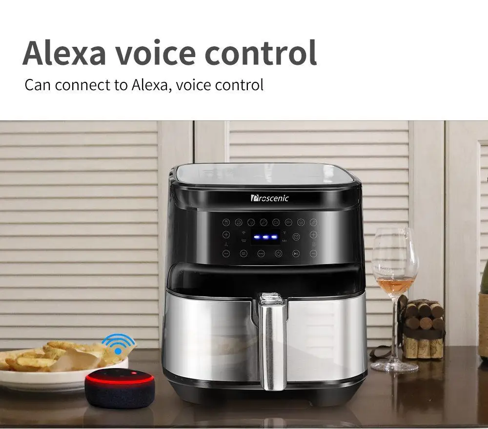 Smart Air fryer Proscenic T21 App & Alexa Control 1700 Watt Electric Air Fryers Oven&Oilless Cooker automatic appliances