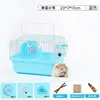 Bleu - Cage pour hamster monocouche, petit modèle champêtre