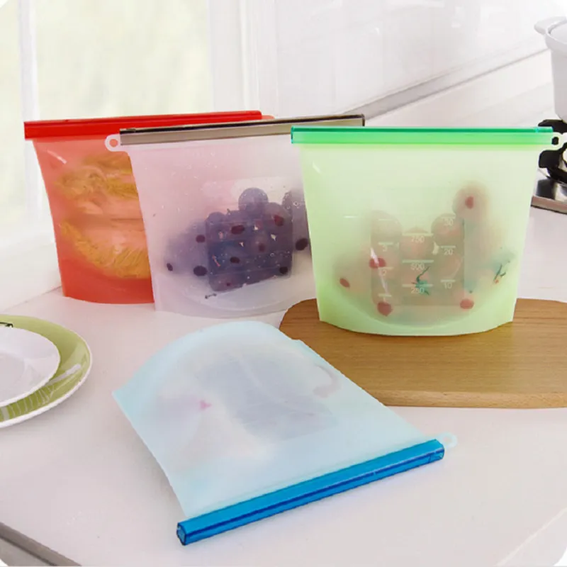 silicone fridge storage bolsas