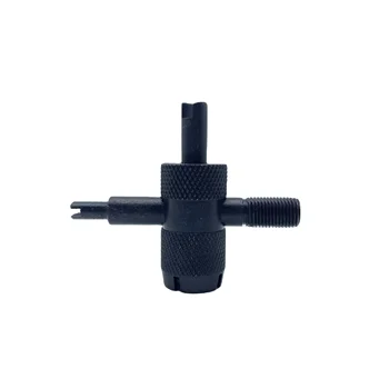 Black Valve Tool 4-IN-1 Large Bore  4 Way Valve Core Remover