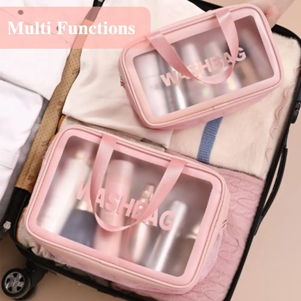 Clear Toiletry Bag,Large Capacity Makeup Travel Bag Toiletry Tote Bags