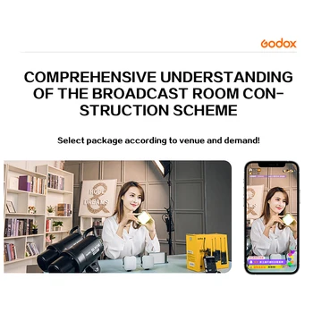 GODOX SL150W Studio Photography LED Photography Lights Frequently Illuminated Professional Photography Video Studio Lighting Kit detail image