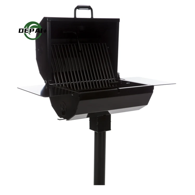 Outdoor Park Portable Ada Rotating Pedestal Charcoal Bbq Grills For