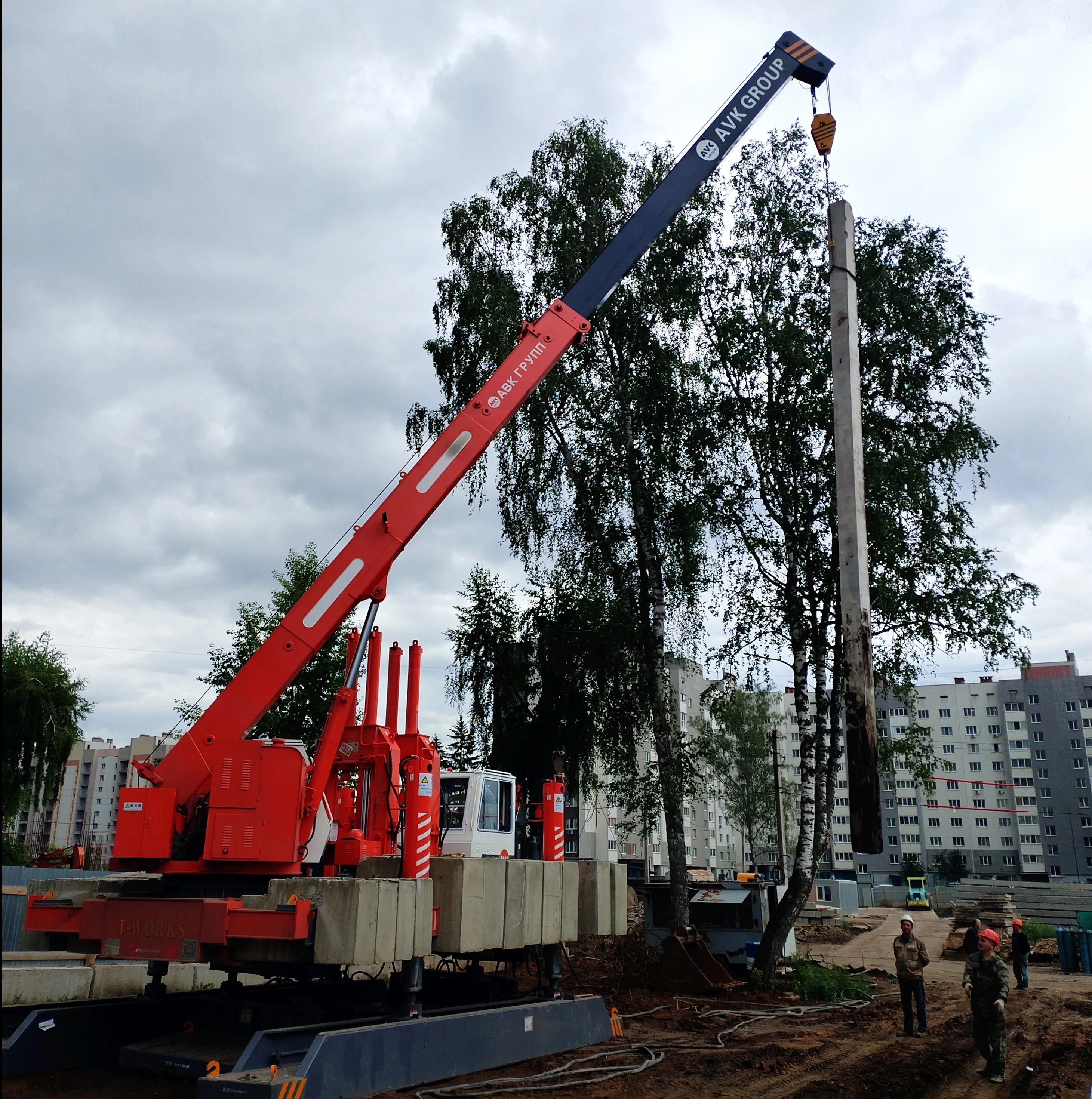 Mini Silent Pile Driver for Pushing the Phc Pile and square Concrete Pile With Lifting Device for Phc Pile ZYC120