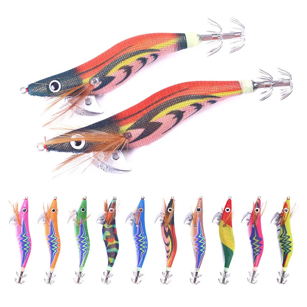 thumbnail image 2 of Catch More Fish With These HENGJIA Squid Jigs! 3-Pack Octopus Lures - 8cm/7.5g, Size 2/0 Hooks 2 of 3