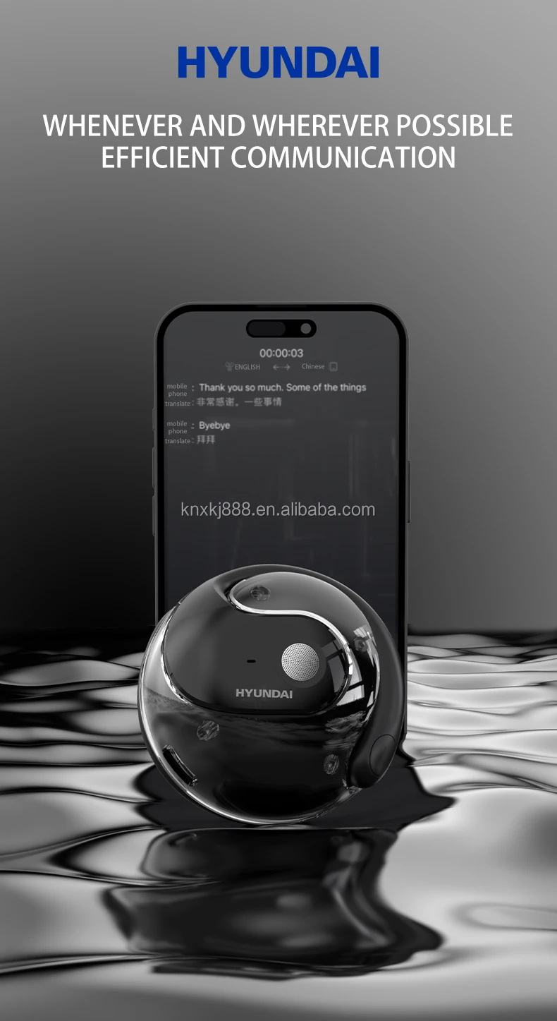 T26 Pro Smart TWS Earphones & Head Phones Wireless BT with BES Chipset Real-Time English Translation Non-Noise Cancelling