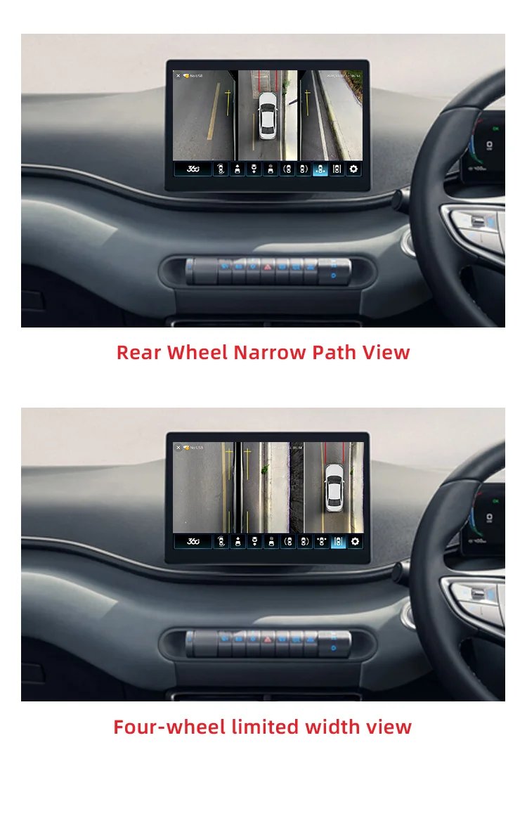 Wemaer 1080P OEM 360 Degree Camera System for BYD Atto 1 Car Bird Panoramic View 3D Front Rear Side Surround Parking Reverse details
